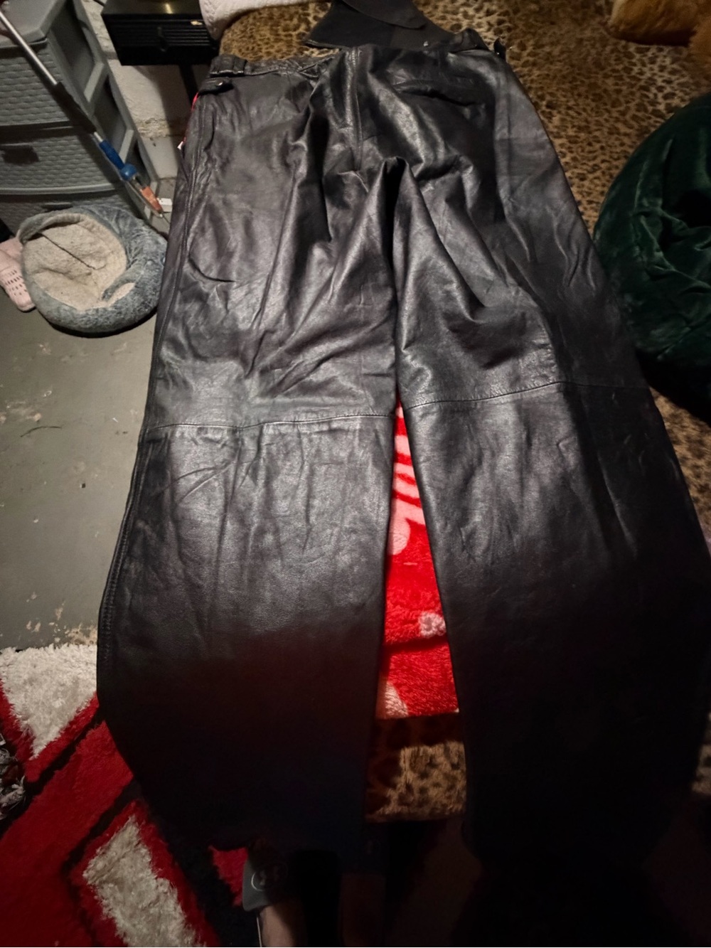 Men's Black Leather Pants - Classic Stylish Fit